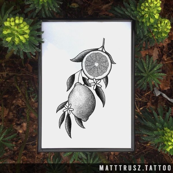 Lemon Branch Print